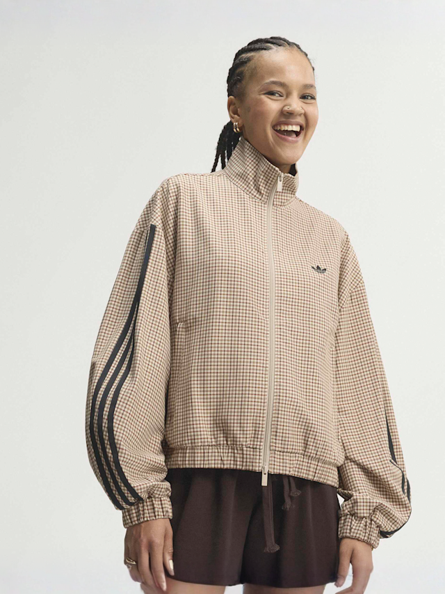 adidas Originals, Checks Track Top, beige, Image 1 of 4