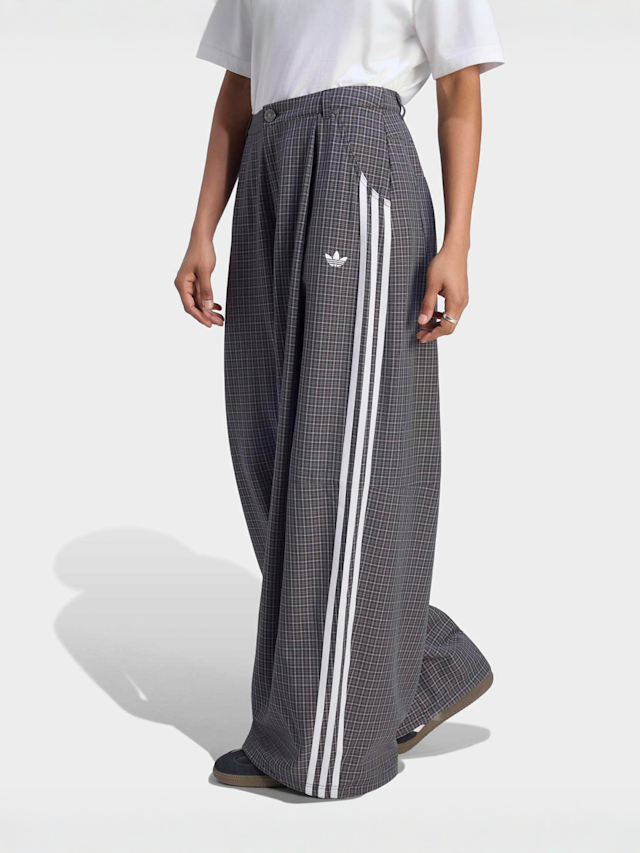 adidas Originals, Checks Trouser Loose Pants, grey, Image 1 of 5