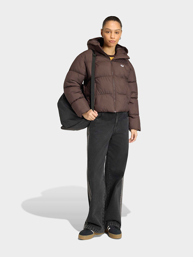 adidas Originals, Hooded Padded Jacket, brown, Image 5 of 5