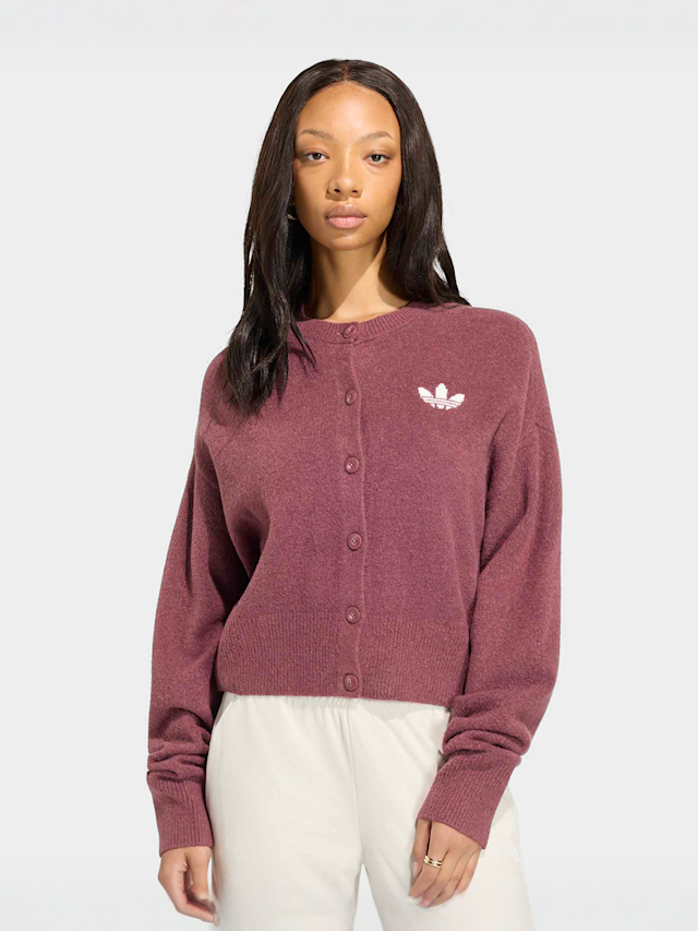 adidas Originals, Essentials Knit Cardigan, red, Image 1 of 5