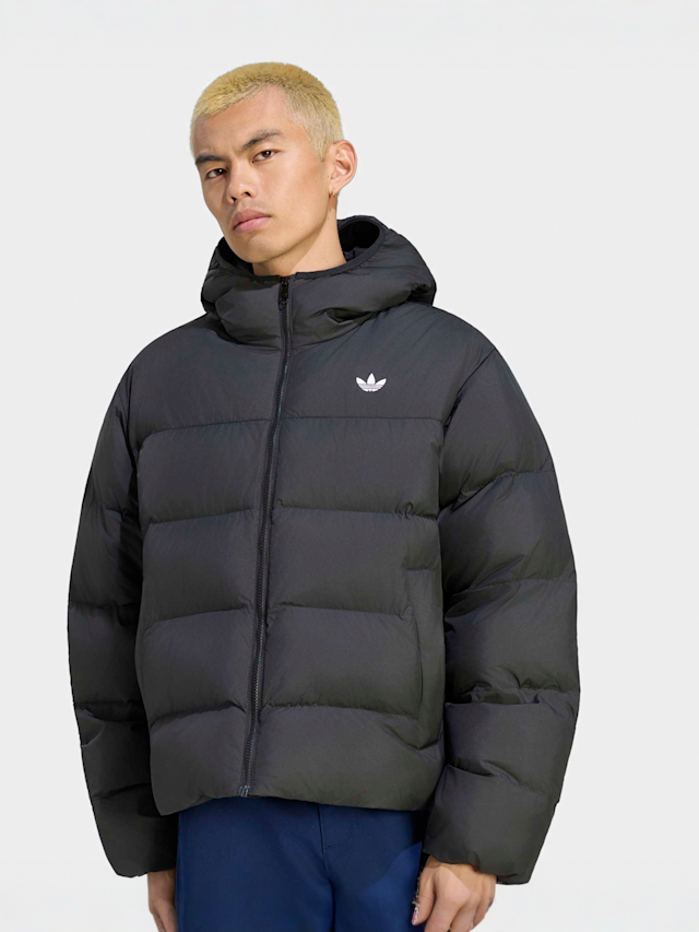 adidas Originals, Hooded Regen Jacket, black, Image 1 of 5