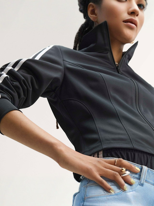 adidas Originals, Firebird Corset Track Top, black, Image 3 of 3