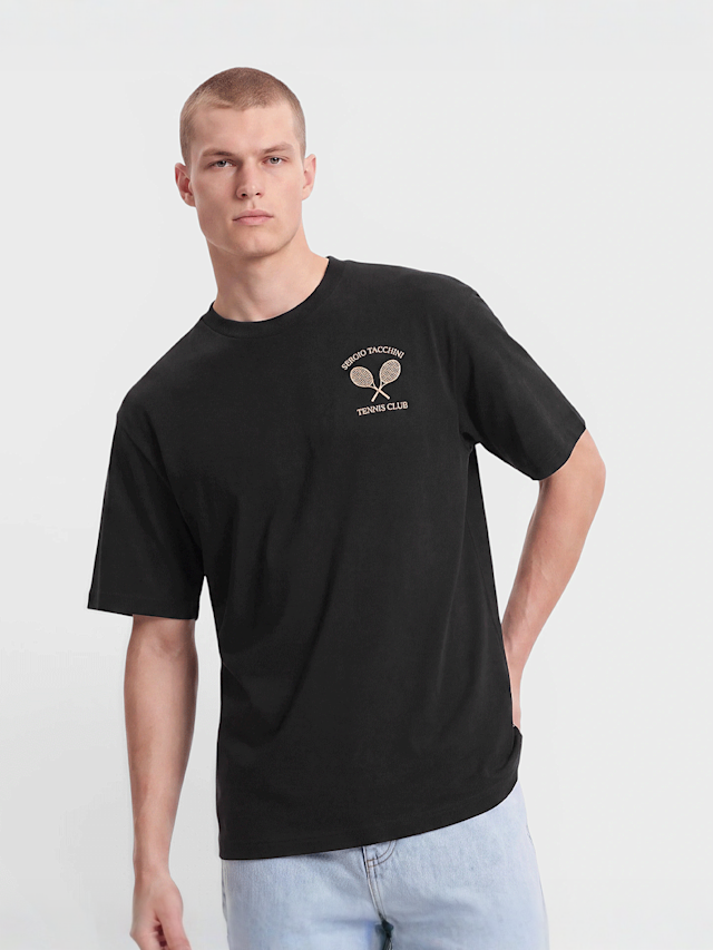Sergio Tacchini, Britpop T-Shirt, black, Image 2 of 4