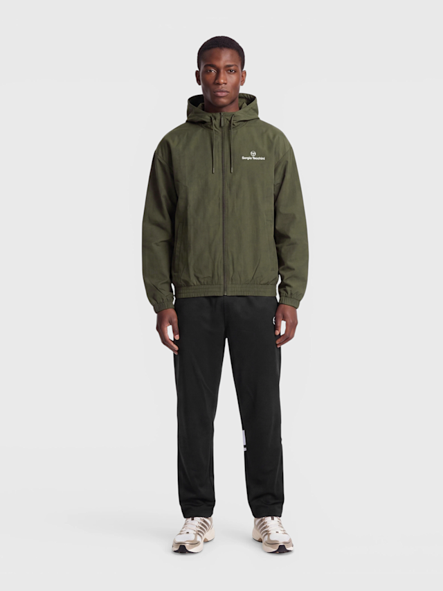 Sergio Tacchini, Carson Ripstop Stretch Hoodie Tracktop, green, Image 4 of 4