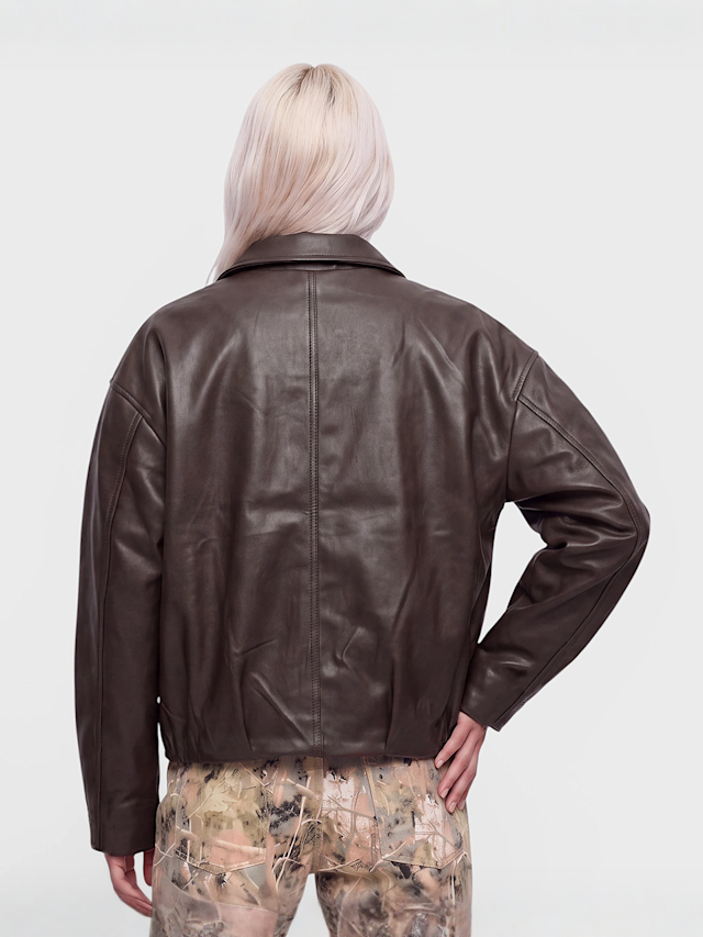 Decibel, Cropped Jacket with Belt, brown, Image 2 of 4
