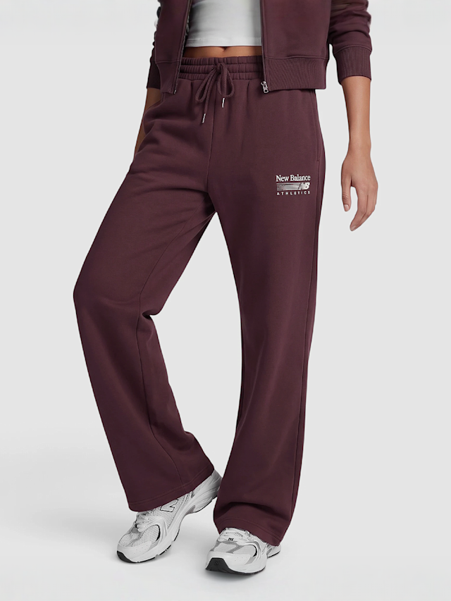 New Balance, Trackside Fleece Pant, Red, Image 1 of 4