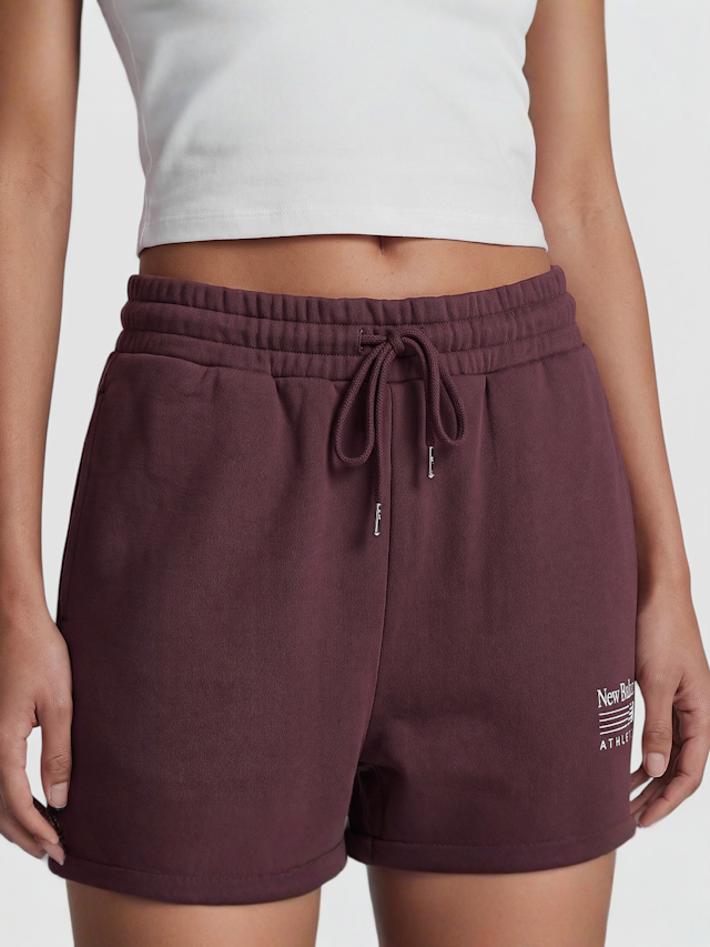 New Balance, Trackside Fleece Pant, Red, Image 3 of 4
