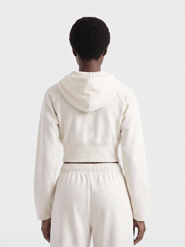 New Balance, Brushed Coastal Fleece Full Zip, beige, Image 2 of 4
