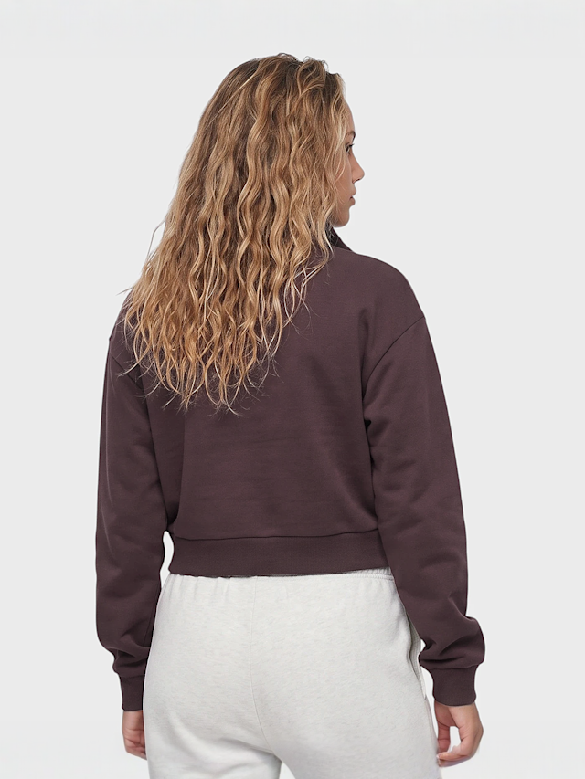 New Balance, Athletics Premium Logo Oversized Half Zip, purple, Image 2 of 4