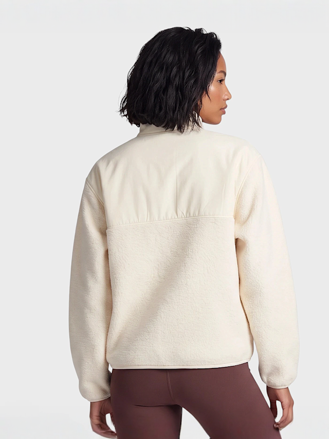 New Balance, High Pile Fleece Jacket, beige, Image 2 of 5