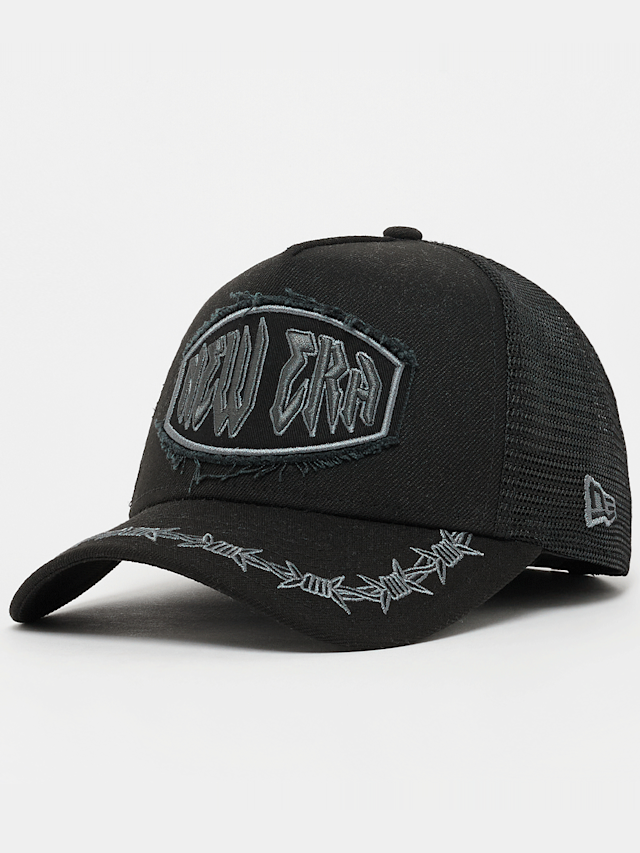 New Era, 9FORTY Distressed Patch E-Frame, black, Image 1 of 4
