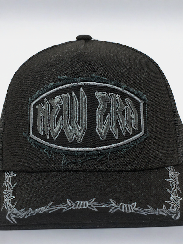 New Era, 9FORTY Distressed Patch E-Frame, black, Image 4 of 4