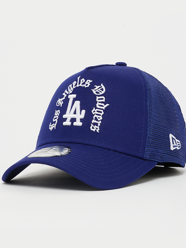 New Era, 9FORTY Wordmark Trucker Los Angeles Dodgers, blue, Image 1 of 4