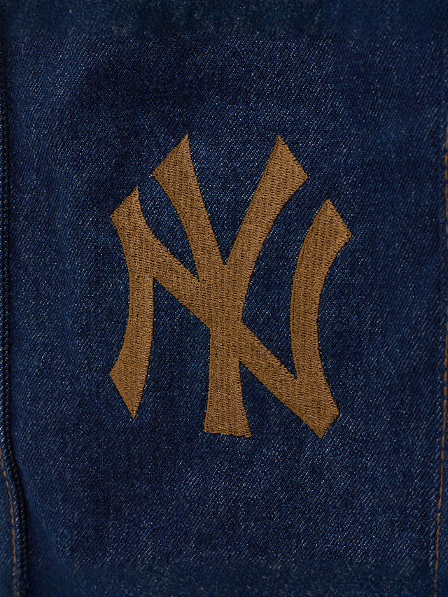 New Era, MLB New York Yankees Suede Denim Tote, blue, Image 4 of 6