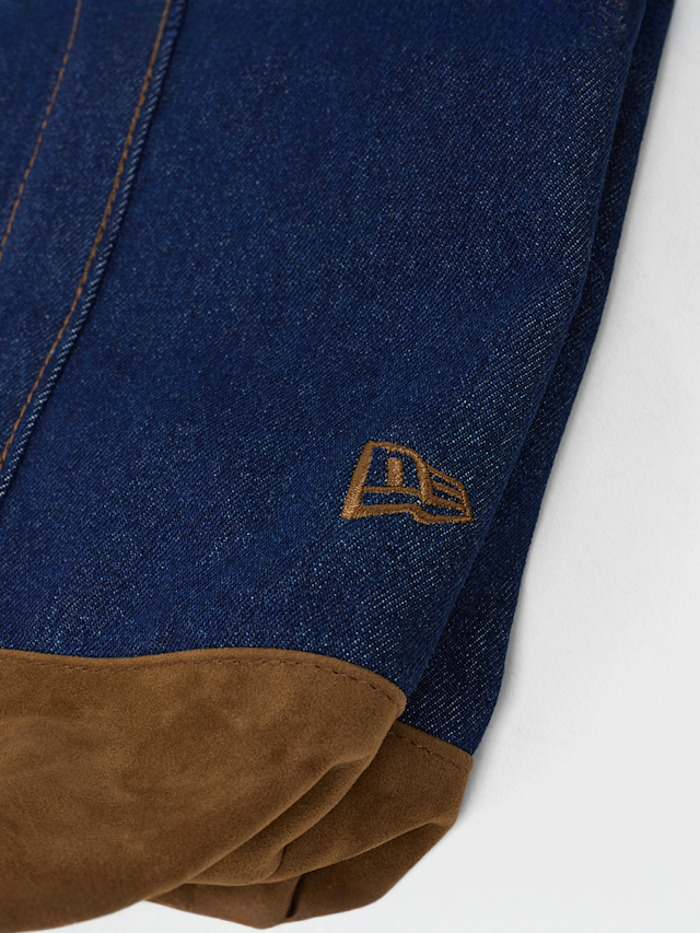 New Era, MLB New York Yankees Suede Denim Tote, blue, Image 5 of 6