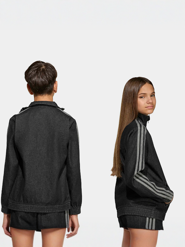 adidas Originals, Firebird Tracktop Denim, black, Image 2 of 4