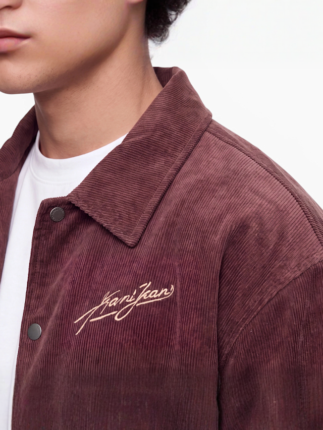 Karl Kani, Corduroy Oversized College Jacket, brown, Image 3 of 4