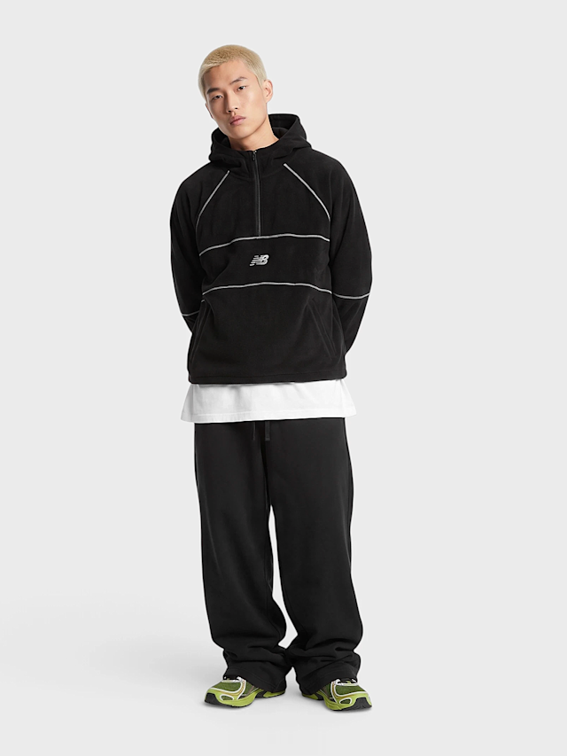 New Balance, Trackside Polar Fleece Hoodie, black, Image 6 of 6