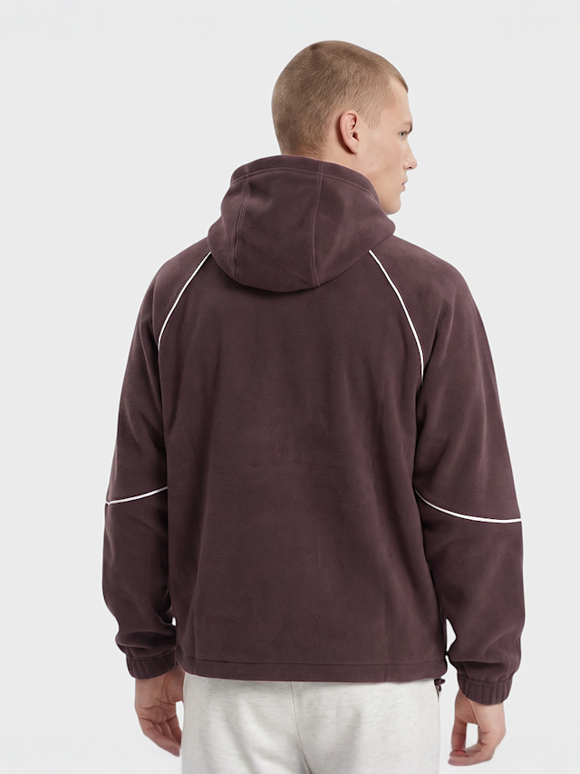 New Balance, Trackside Polar Fleece Hoodie, Red, Image 2 of 5