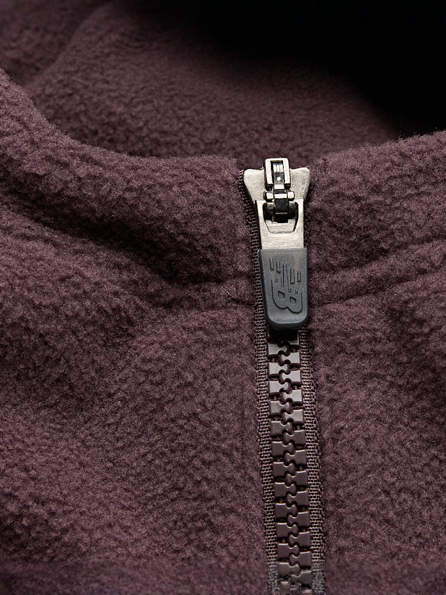 New Balance, Trackside Polar Fleece Hoodie, Red, Image 3 of 5