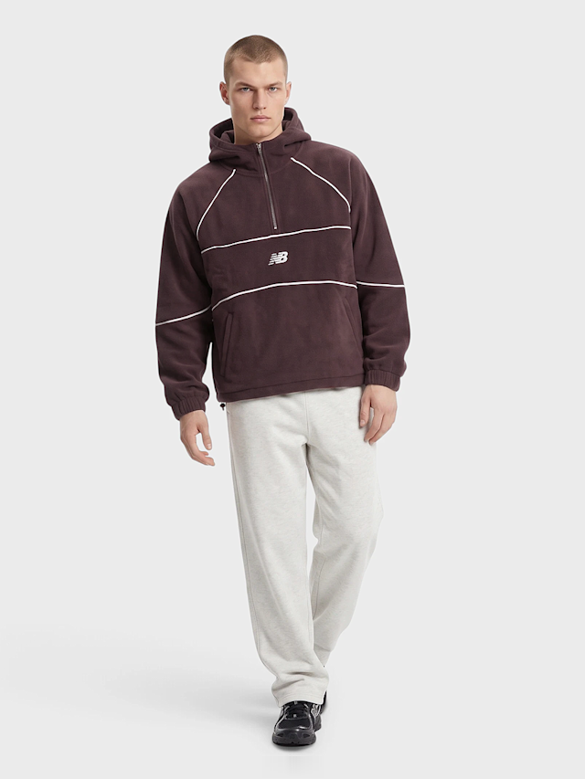 New Balance, Trackside Polar Fleece Hoodie, Red, Image 5 of 5