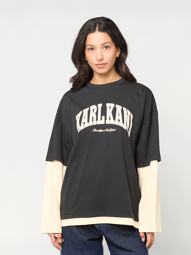 Karl Kani, College Oversized Layered Longsleeve, black, Image 1 of 4