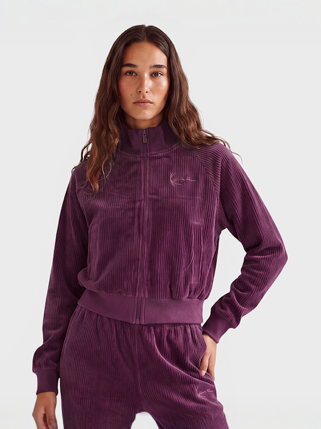 Karl Kani, Signature Corduroy Trackjacket violet, purple, Image 1 of 4