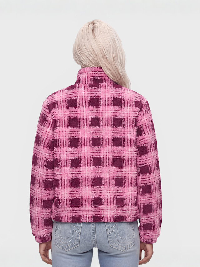 Karl Kani, OG Check Teddy Trackjacket, light pink, Image 2 of 4