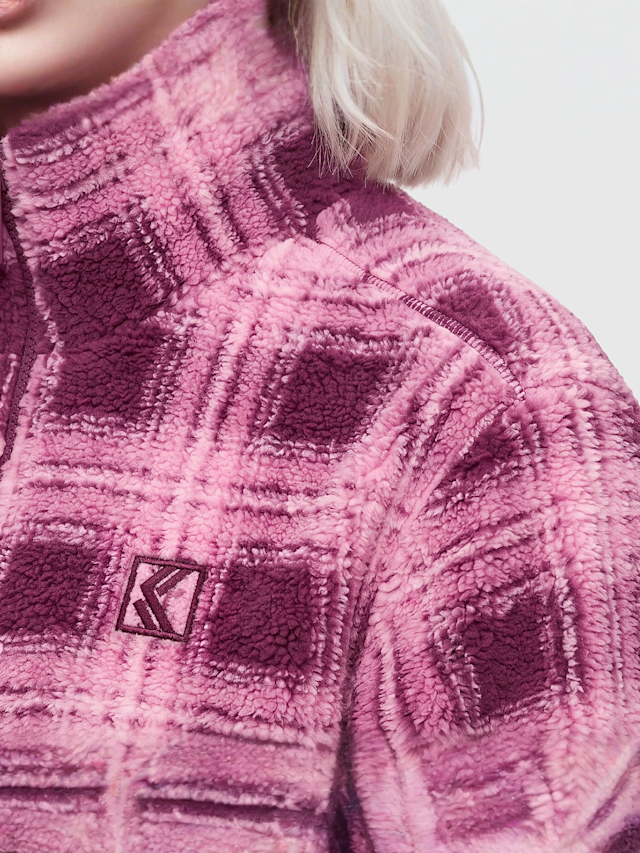 Karl Kani, OG Check Teddy Trackjacket, light pink, Image 3 of 4