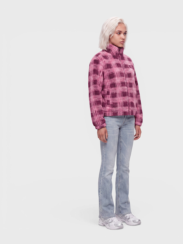 Karl Kani, OG Check Teddy Trackjacket, light pink, Image 4 of 4