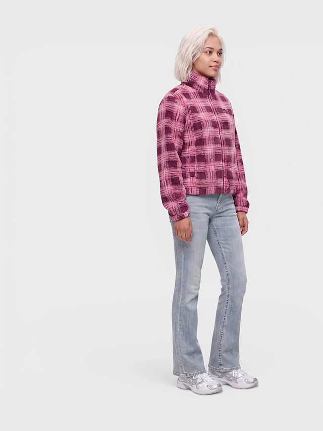 Karl Kani, OG Check Teddy Trackjacket, Pink, Image 4 of 4