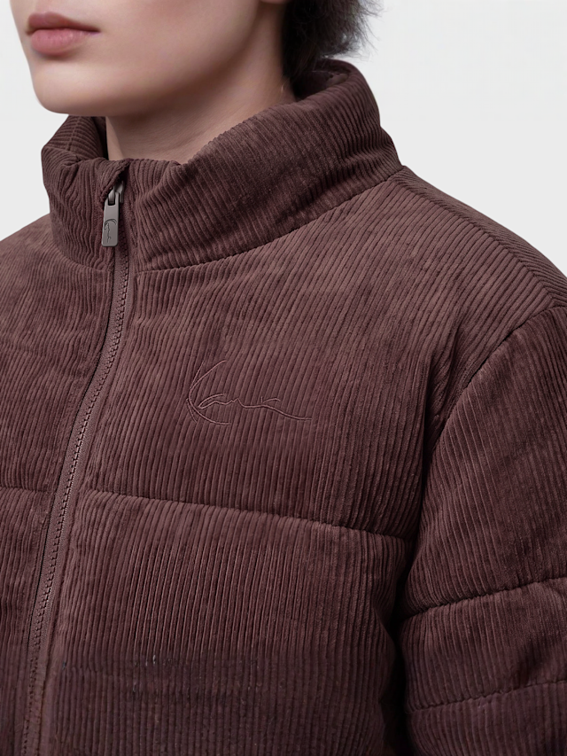 Karl Kani, Signature Corduroy Puffer Jacket, brown, Image 3 of 4