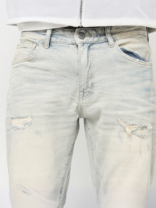 Smoke Rise, Grunge Wash Effect Jeans Elva, blue, Image 3 of 5