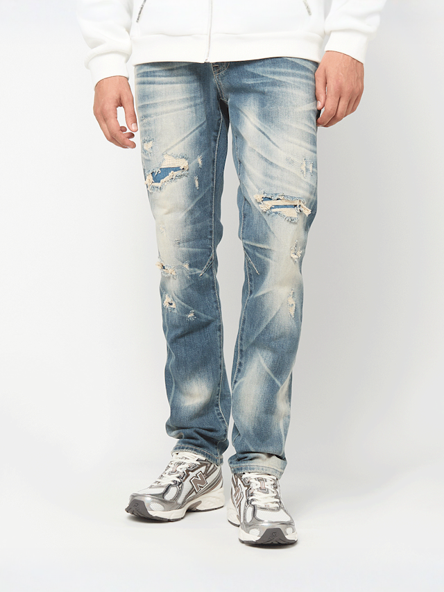 Smoke Rise, Haze Effect Washed Jeans, blue, Image 1 of 5