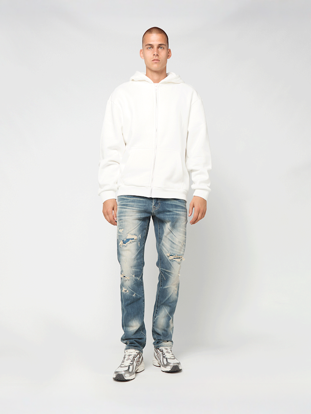 Smoke Rise, Haze Effect Washed Jeans, blue, Image 5 of 5
