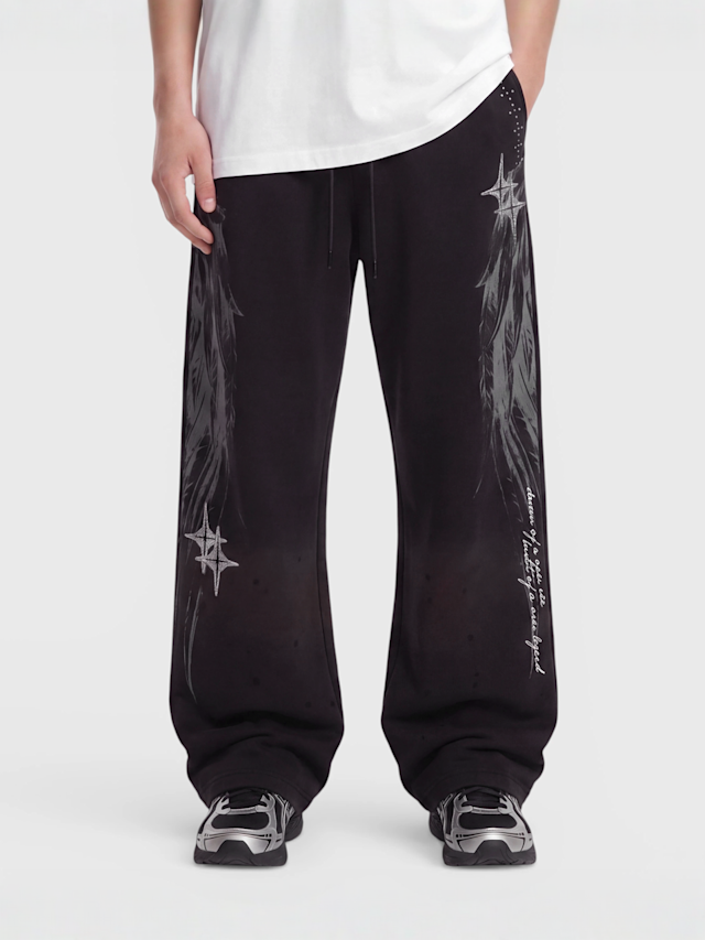 Smoke Rise, Sacred Dawn Fleece Pant, black, Image 1 of 4