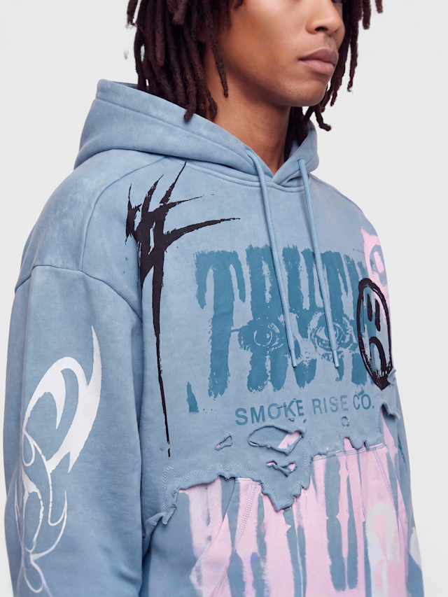 Smoke Rise, Truth Hoodie, blue, Image 3 of 4