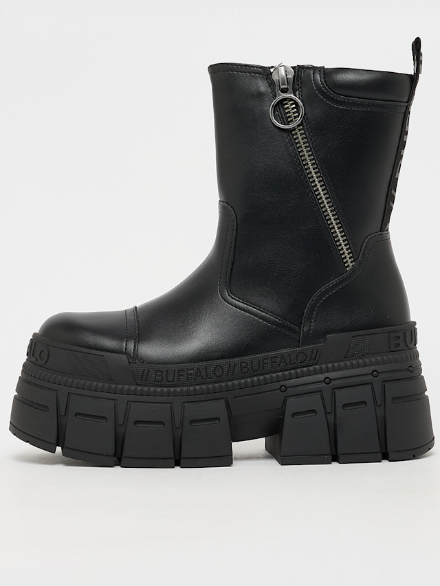 Buffalo, Goshper Zip Mid Vegan Nappa black, black, Image 1 of 7
