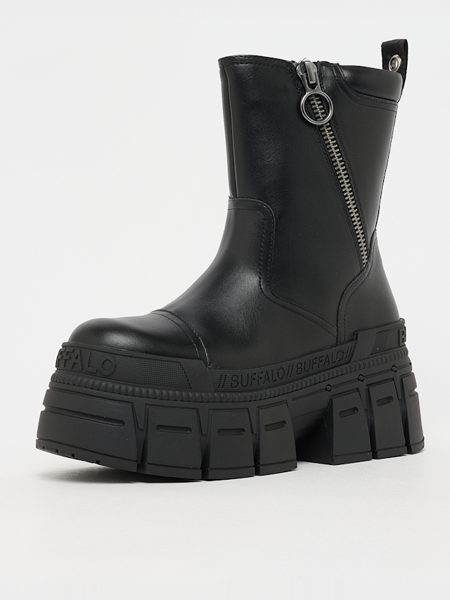 Buffalo, Goshper Zip Mid Vegan Nappa black, black, Image 2 of 7