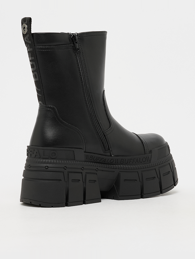 Buffalo, Goshper Zip Mid Vegan Nappa, black, Image 3 of 7