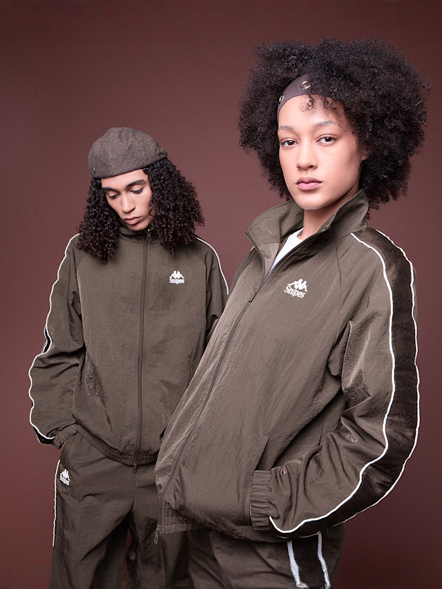 KAPPA x SNIPES, KAPPA x SNIPES Track Jacket, brown, Image 1 of 6
