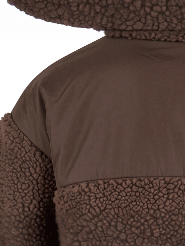 Urban Classics, Ladies Sherpa Mix Jacket, brown, Image 4 of 5
