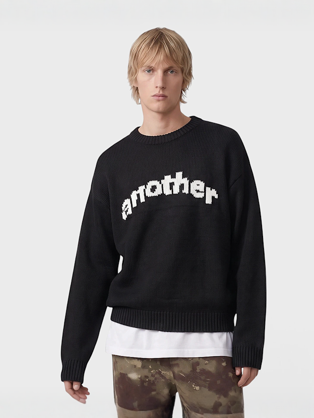Another Cotton Lab, Another Signature Knit Sweater, black, Image 1 of 4