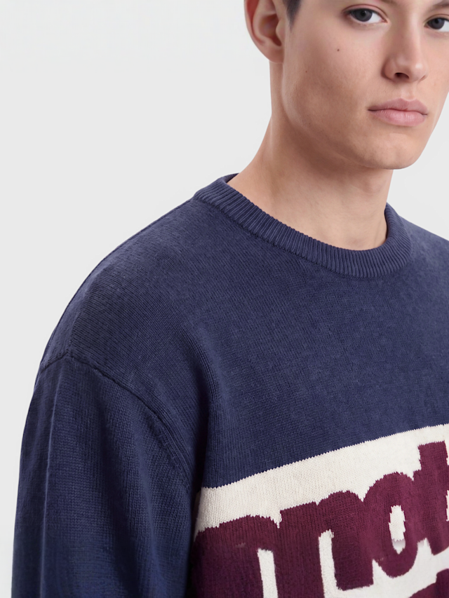 Another Cotton Lab, Another Knit Sweater, blue, Image 3 of 4