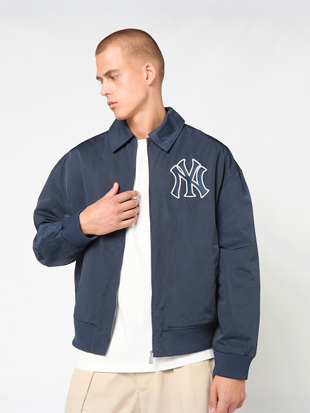 New Era, MLB Collared Jacket, blue, Image 1 of 7
