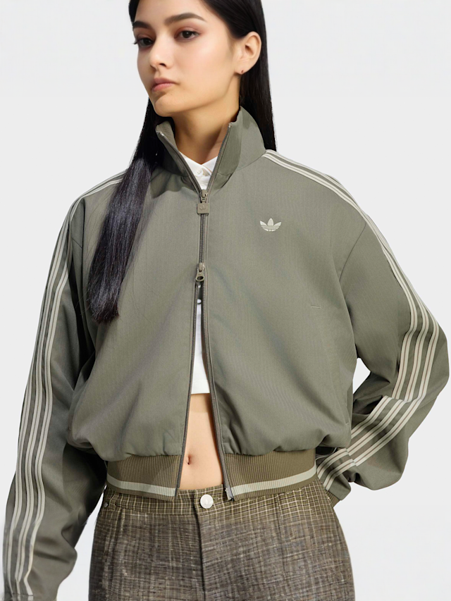adidas Originals, Firebird Track Top, grey, Image 3 of 5