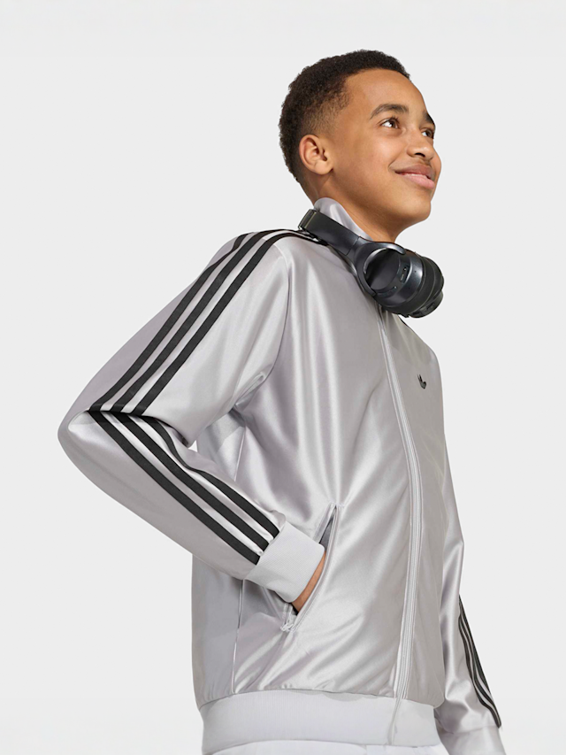 adidas Originals, Firebird Metal Tracktop, grey, Image 3 of 5