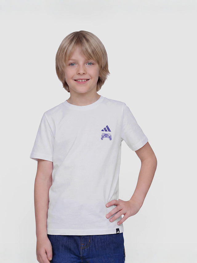 adidas Originals, Gaming Graphic T-Shirt, white, Image 2 of 3