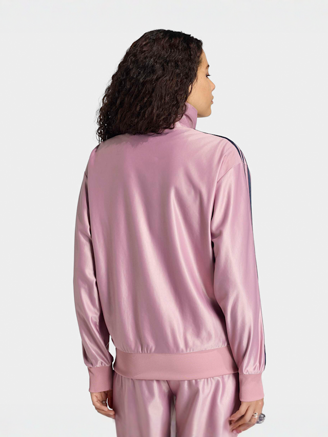 adidas Originals, Metallic Firebird Loose Track Top, light pink, Image 2 of 5