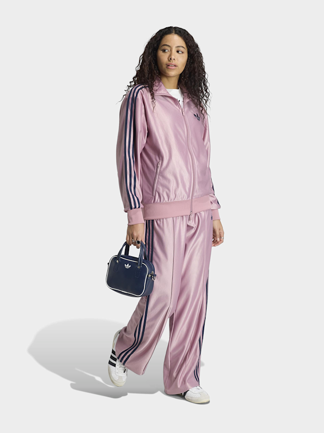 adidas Originals, Metallic Firebird Loose Track Top, light pink, Image 5 of 5